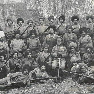 G. Nzhdeh with his comrades-in-arms